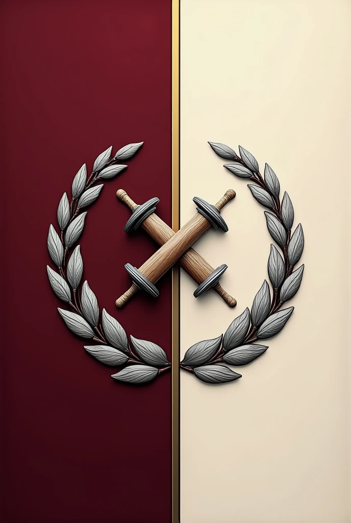 Flag Design Description:
Overall Shape: The flag retains a rectangular 3:2 ratio, providing a balanced and professional appearance suitable for both large and small displays.
Primary Colors: The background is divided diagonally from the top left to the bottom right. The upper half is a rich, deep burgundy, symbolizing tradition, craftsmanship, and the artistry involved in textile production. The lower half is a soft, yet sophisticated, cream color, representing the purity and quality of the textiles produced.
Borders: The flag is bordered by a double-line trim. The inner line is a delicate gold thread, symbolizing the luxury and fine details of high-quality textiles. The outer line is a subtle black, providing contrast and framing the design with a touch of formality.
Central Emblem Placement: The emblem is centrally positioned, ensuring it’s the focal point of the flag. It is set within a circular frame that ties the elements together harmoniously.
Emblem Design:
Core Symbol: The emblem features an intricately designed spindle and shuttle, crossed in the center, symbolizing the core of textile manufacturing. The spindle represents the tradition of spinning fibers into threads, while the shuttle signifies weaving those threads into fabric, emphasizing the company's role in every step of the textile process.
Circular Frame: Encircling the spindle and shuttle is a detailed wreath made of interwoven fabric patterns, such as herringbone, chevron, and damask, rendered in silver and gold. This symbolizes the diversity, quality, and intricacy of the textiles produced by the company.
Texture and Details: The spindle and shuttle are crafted in metallic silver with woodgrain accents, giving them a classic and high-end appearance. The threads running through them are in deep burgundy, tying them back to the flag’s upper background, and symbolizing the connection between the company’s heritage and its products.
Support Elements: At the base of the circular emblem, there
