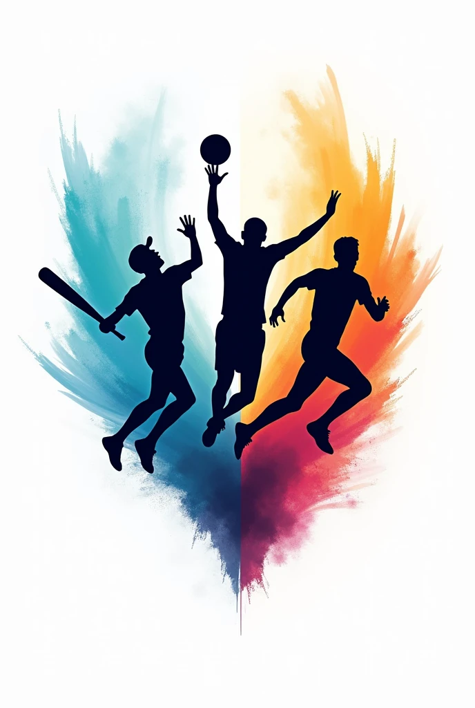 Create a volleyball cricket football sports logo 