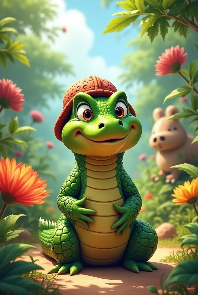 The cute young alligator was looking forward to the upcoming Animal Kingdom music festival