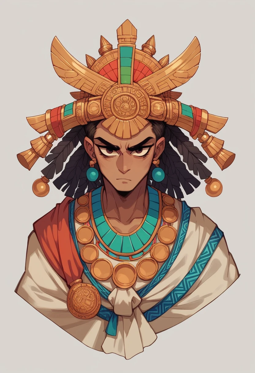 character voxel videogame aztec