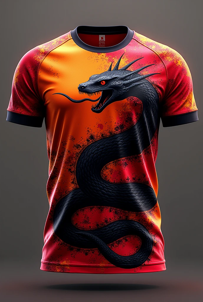 Interclass jersey Team name Torra-Torra FC With a snake Black