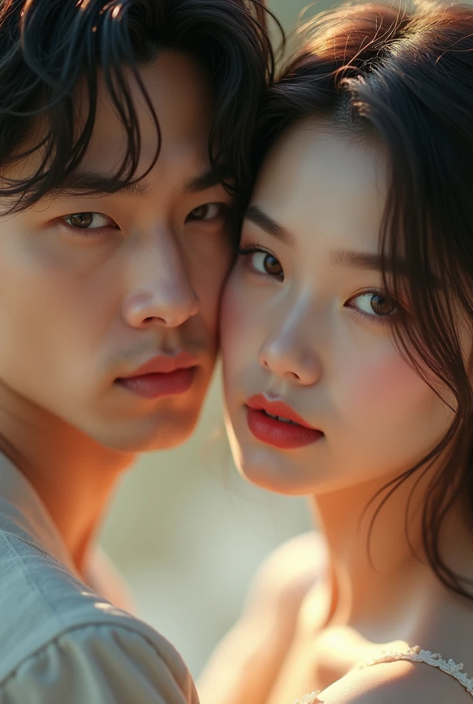 Create an image of Han Seojun of true beauty and actress Bae Suzy