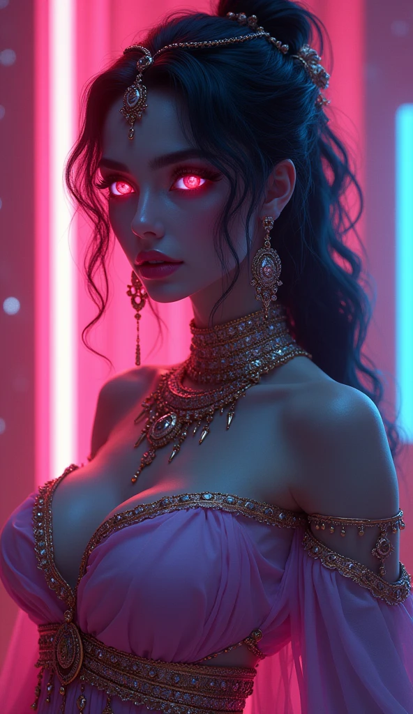 Big boobs big breasts sexy voluptuous erected swxy breast a mughal queen sexy Mughal jewelry face Sexy cyberpunk sexy anime ethereal close up sexy glowing neon eyes sexy makeup eyes sexy lips sexy nose sexy face ethereal face sexy