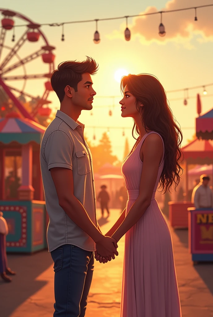 Emily and Roni Icarus and Yasmin on a trip to the amusement park and the boys ask the girls to be their girlfriends
