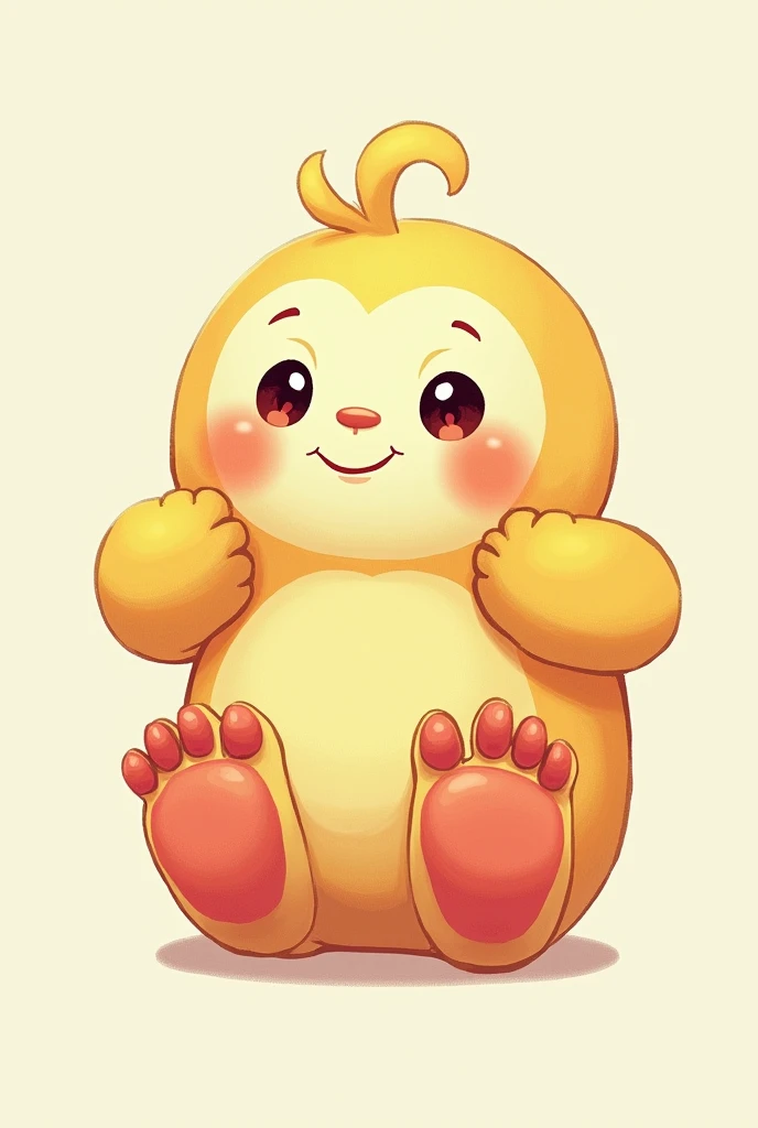 a nono showing his two hands and his two feet