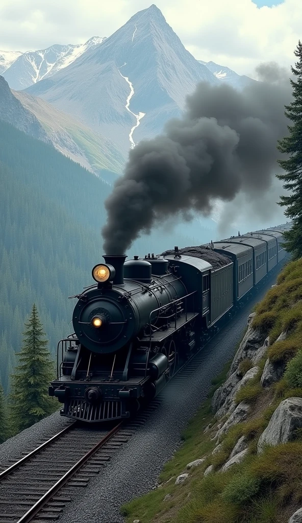 Coal transported by train