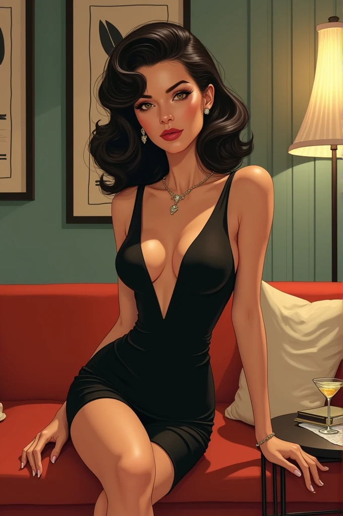 Young woman, playboy 1960,