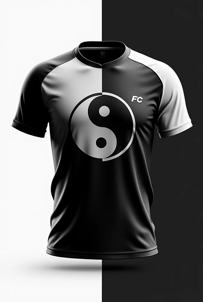 Interclass jersey Team name Torra-Torra FC Ying Yang Color black and white