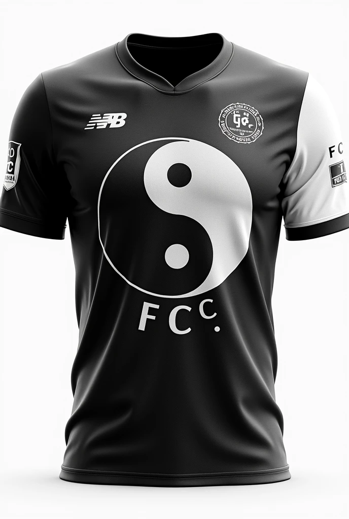 Interclass jersey Team name Torra-Torra FC Ying Yang Color black and white