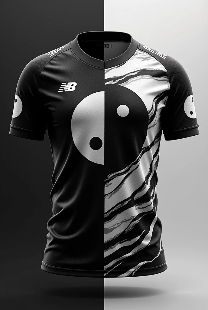 Interclass jersey Team name Torra-Torra FC Ying Yang Color black and white 

