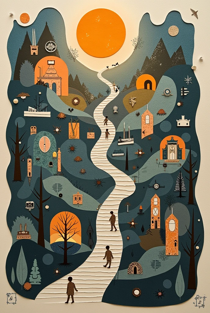 * Create Your Visual Map:
• Draw or assemble a "labirynth" on paper ( cutouts). Este labirynth deve representar a complexidade da sua jornada pessoal e introspectiva.
•
Pense em como você pode ilustrar as diferentes rooms desse labirynth e como cada uma pode refletir partes de suas emoções e pensamentos.
• Incorporate Reflections and Shadows:
Use cutouts e imagens para representar as diferentes "rooms" ou aspectos do labirynth. You can use images that symbolize your emotions., challenges and discoveries.
Include elements that show how light can reveal truths or how shadows can represent fears and insecurities..
• Add Layers:
: Psemorerararoundidadedasentr Use role overlays, abes images,add layers to your work complexity and the interaction of your transparent or other techniques to represent the