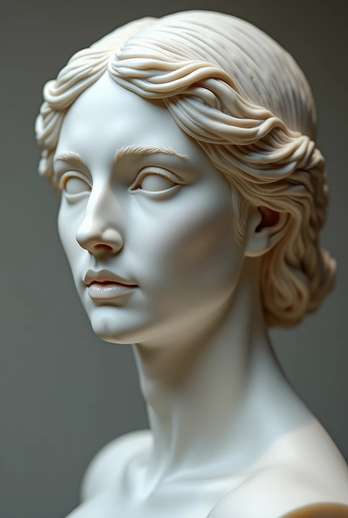 Greek statue of a goddess that does not exist (just the head)