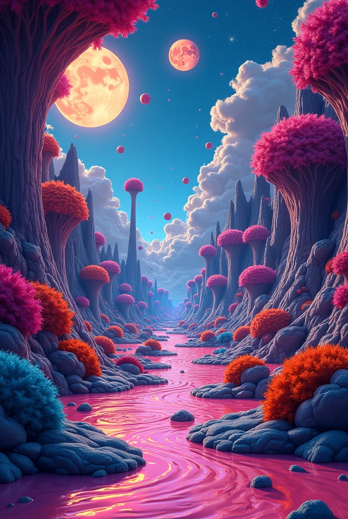 Trippy psychodelic background