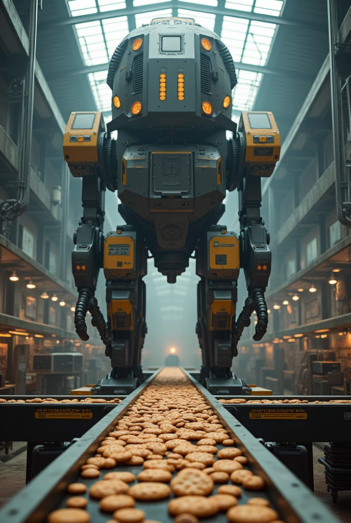 create a sensor that manages the amount of cookies on a conveyor belt, It is big and is managed on top, greatest