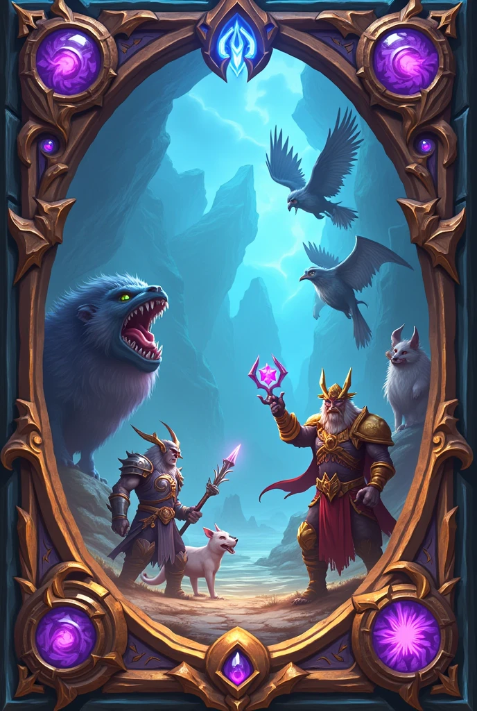 creates a card game border inspired by games like Hearthstone and Legends of Runeterra