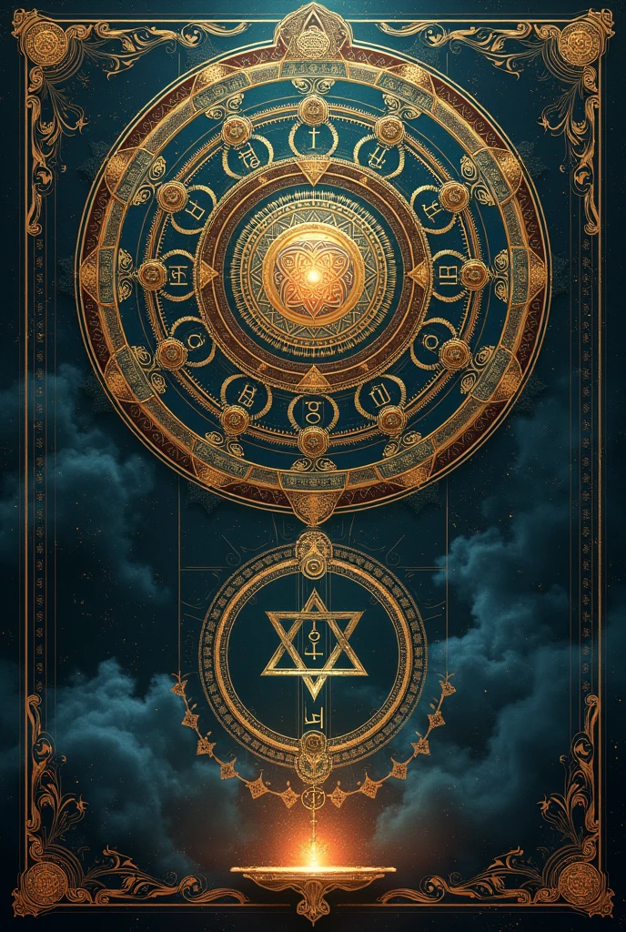 CREATE A COVER FOR A KABBALISTIC NUMEROLOGICAL MAP