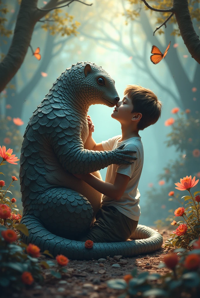 Son et pangolin font l'amour dans un environnement enchanteur. 
C'est un virus 
