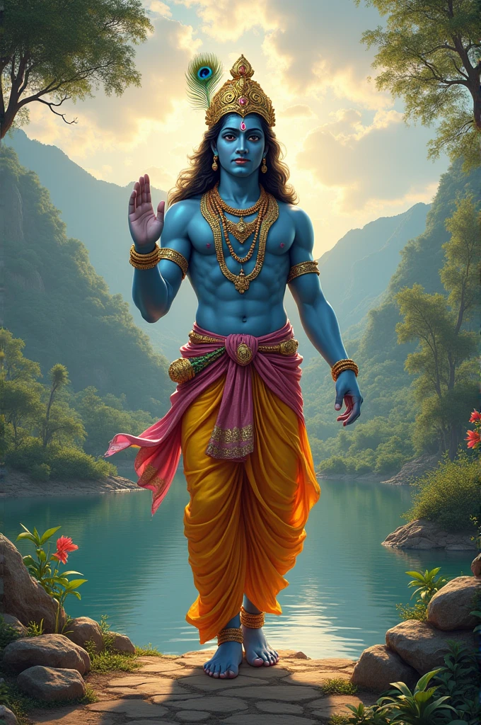 God Krishna in earth