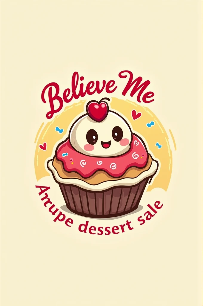 Believe me dessert sale logos