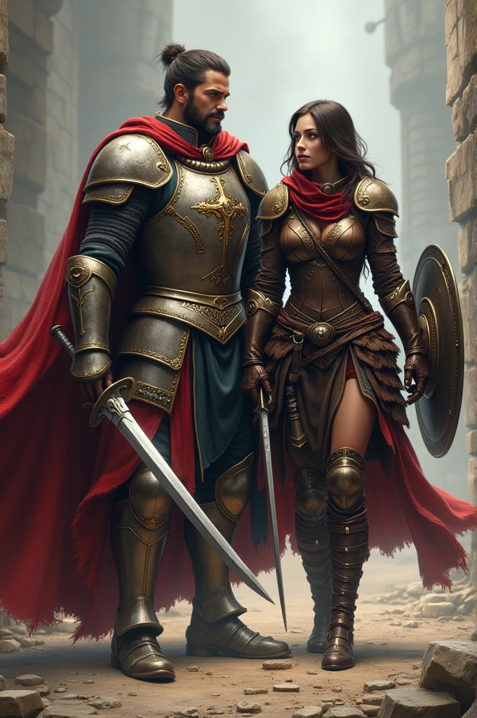 Human paladin and rogue
