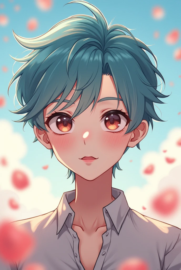 Create a cute anime type male character 