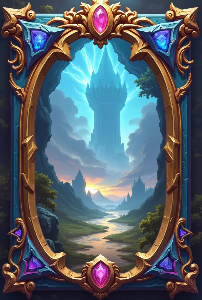 creates a simple card game border inspired by games like Hearthstone and Legends of Runeterra, and also its back cover