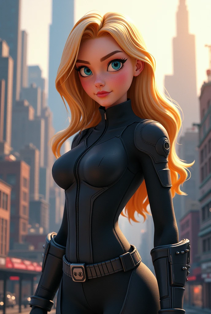 Crie como seria a atriz Sophie Belinda Turner como a personagem Sam dw Totally Spies em live action realismo