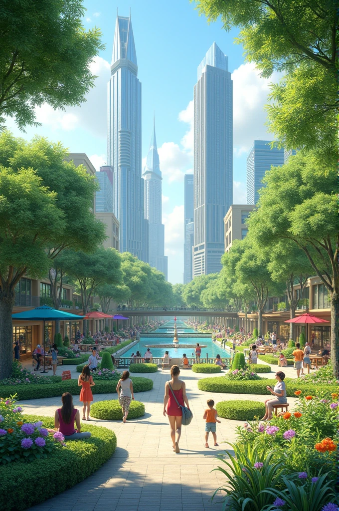 Place to practice leisure in the city