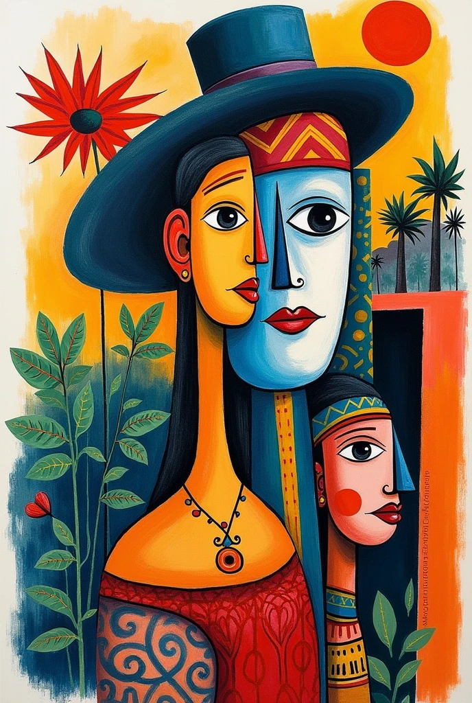 Picasso drawings that represent Colombian culture