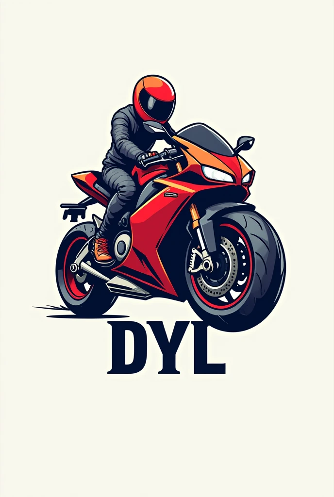I created a logo for a shirt company with the character called moto moto and with the name DYL