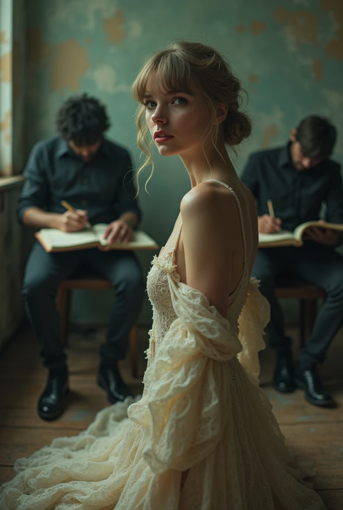 Taylor Swift album cover the tortured poets department but naked