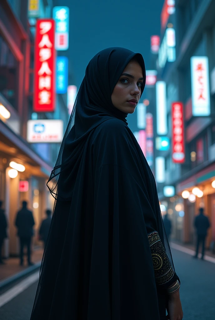 #girl #arabic #Tokyo #midnight