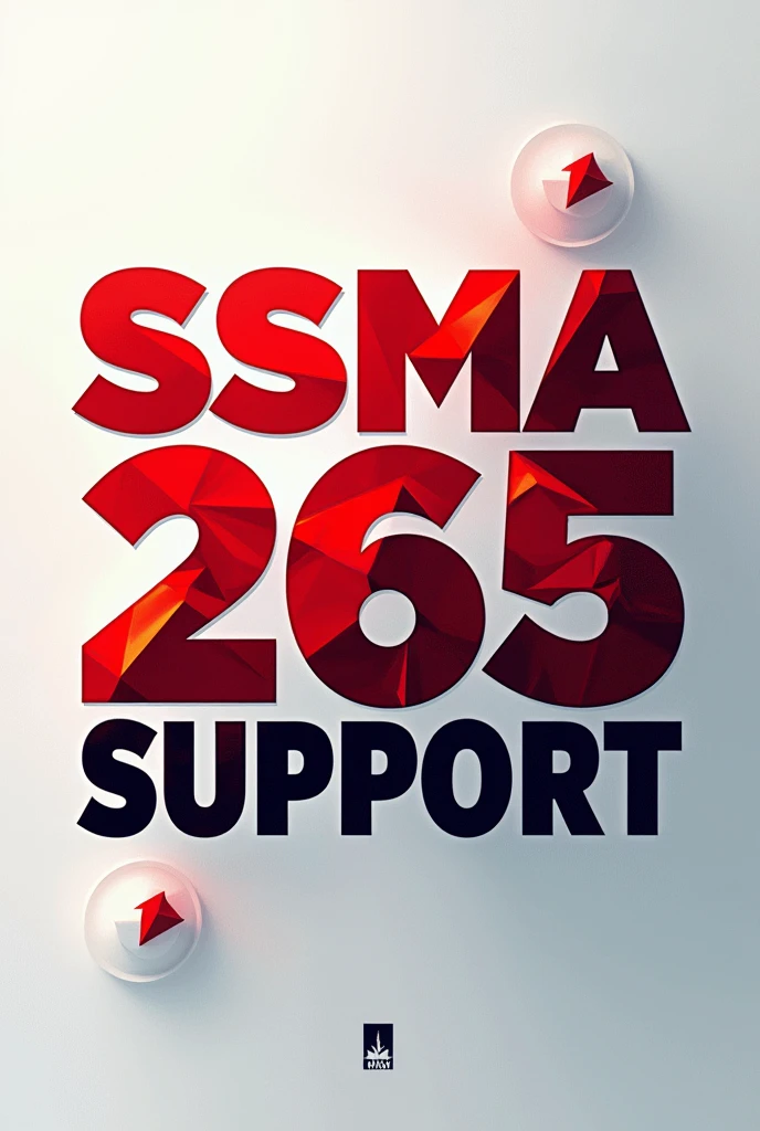 Make a whatsapp profile picture with the saying: SSMA 265 SUPPORT in bold