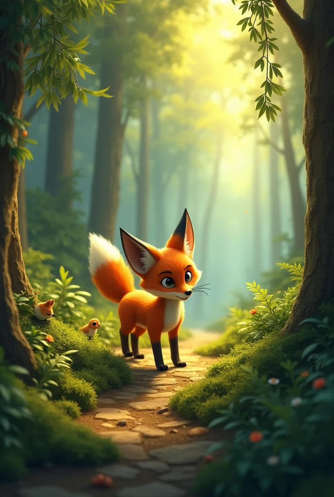 A curious and adventurous fox, Always exploring new corners of the forest