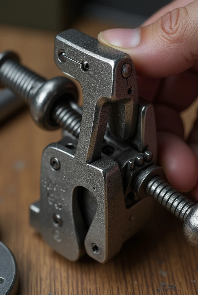 Create an image of a nail fixer, it has to be manual and cannot have electricity, then you explain to me how to use it.