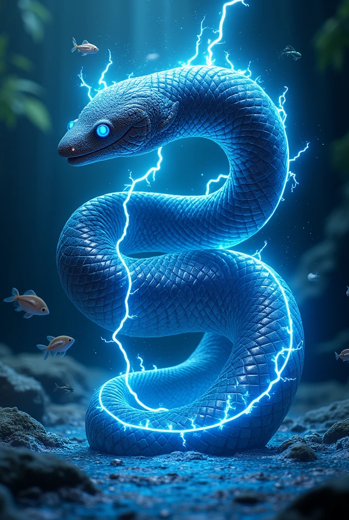 I&#39;m doing some art for a client and I want to make an electric eel on the letter B 