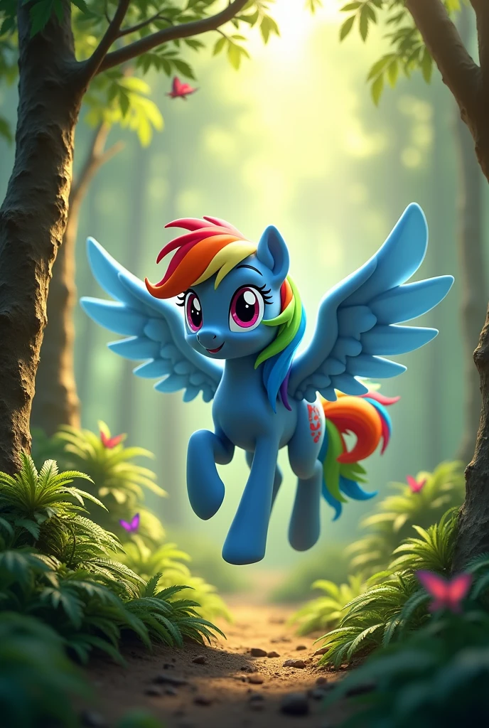 Rainbow Dash MLP in Real Life Forest!!!!!!!!!!!!!