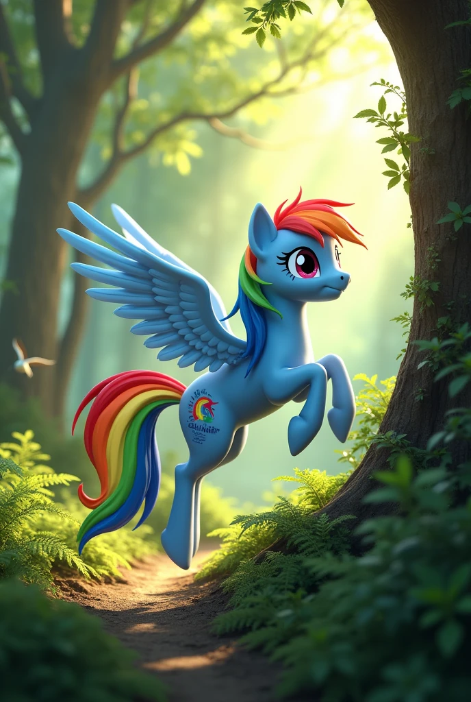 Rainbow Dash MLP in Real Life Forest!!!!!!!!!!!!!