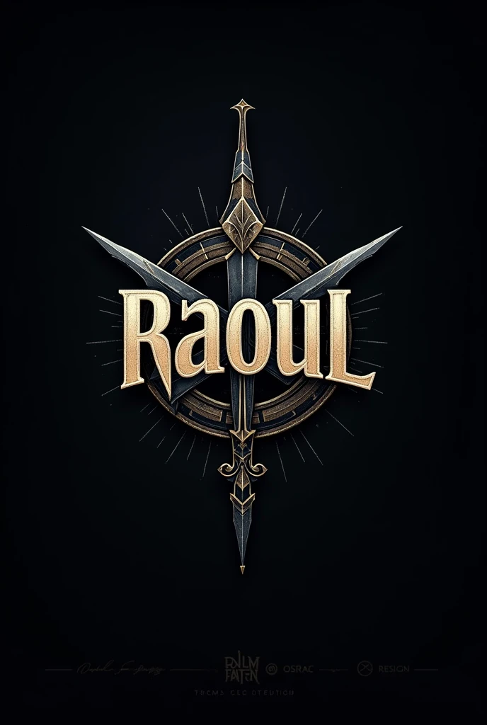 Logo of a tattoo material brand with the name RAOUL