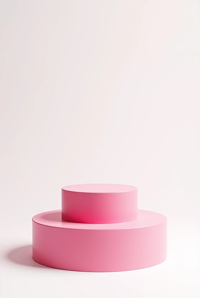 Pink podium 1 2 3 place white background