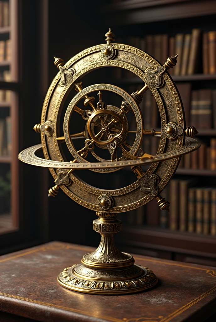 Create a image of ancient Armillary Sphere