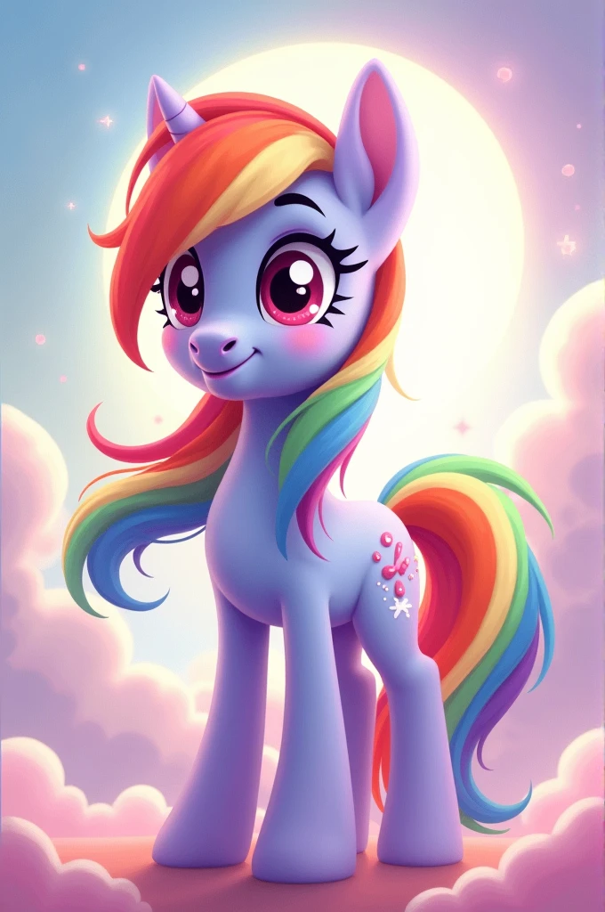 Nombre de Nashly Con el personaje de Mary Little, Pony rainbow dash
