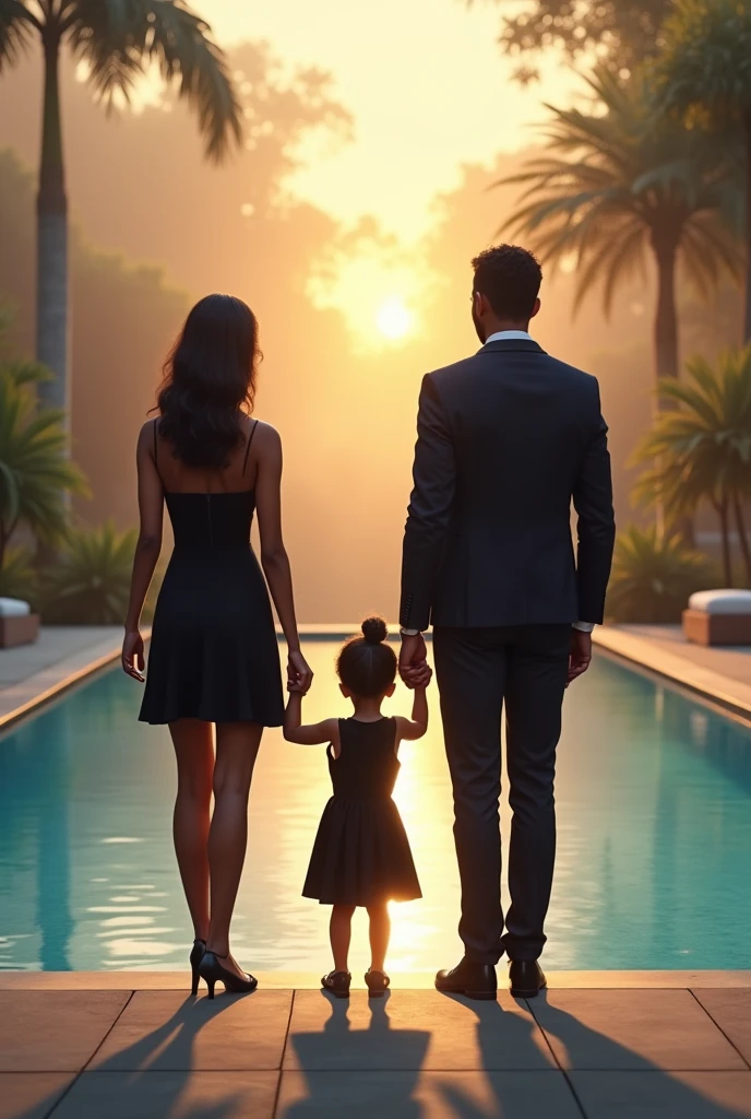 un jour j'ai rêvé être dans une belle maisons au bord de la piscine debout avec ma femme que je veux épouser et de notre futur ,
elle portait une courte robe noire et moi de courte habit . elle tenait la main gauche de notre futur prtite fille et moi la droite nous trois face à la piscine
nous sommes des africain