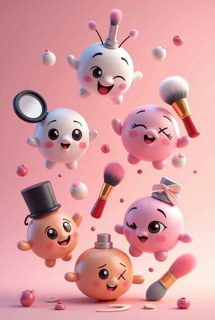 Please generate Pixar emojis for me from the Beauty niche