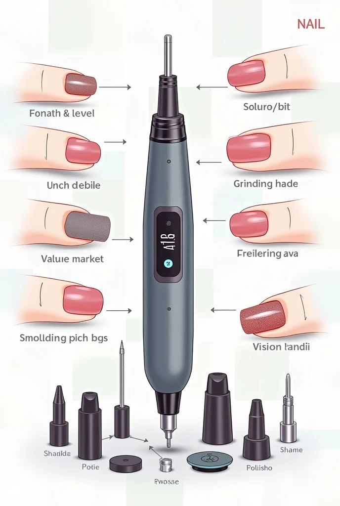 I want a graphic summary of a nail Dremel