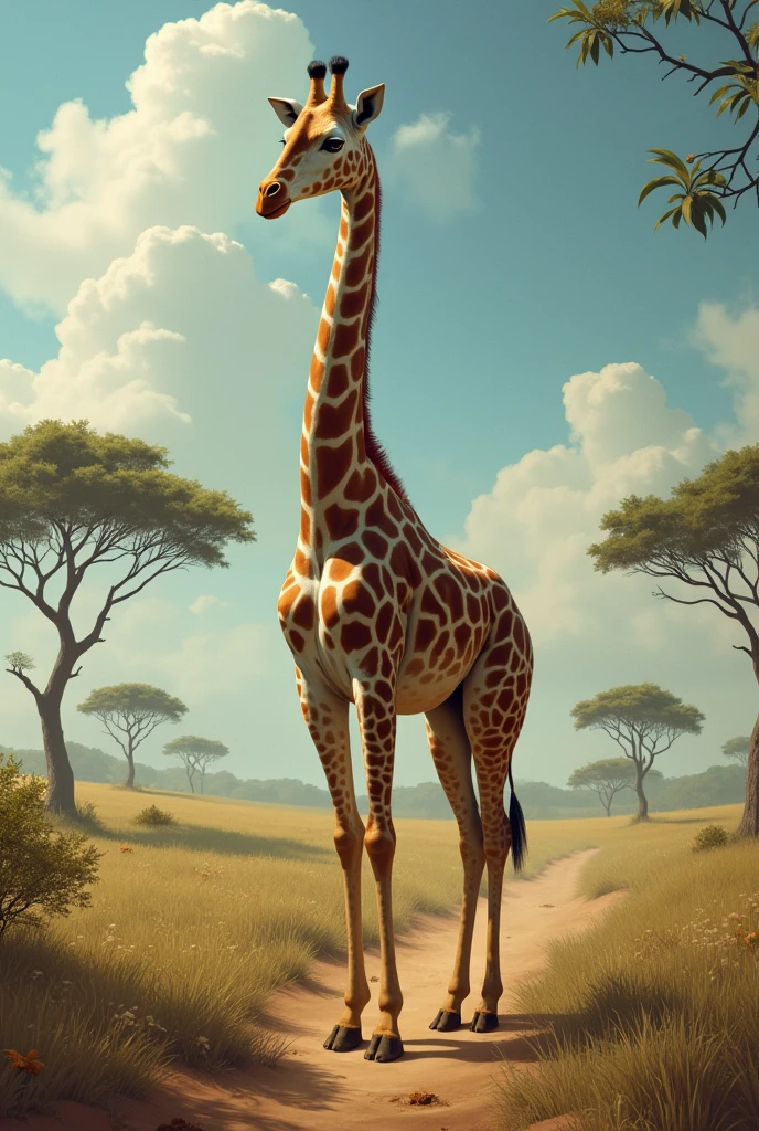 si une girafe n'avais pas de coup entre sa tête et son corps