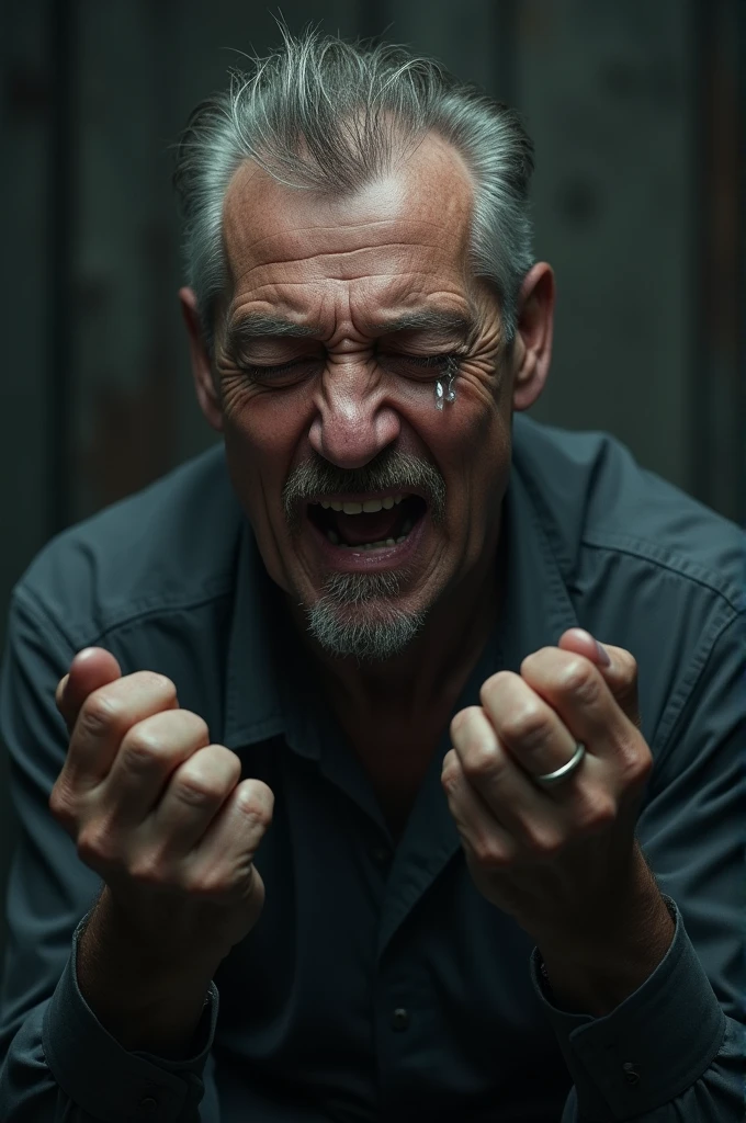 man suffering