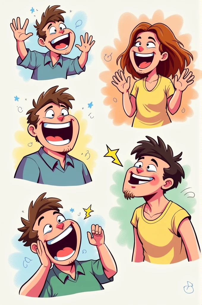Laughing drawings