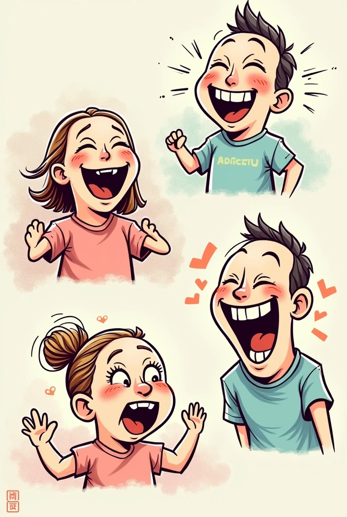 Laughing drawings