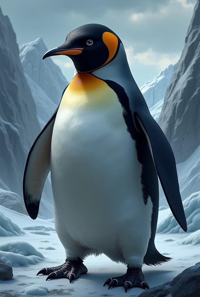 make a hookie mascot of a machiavellian penguin